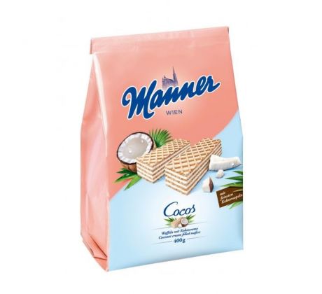 Oblátky Manner s kokosovým krémom 400 g