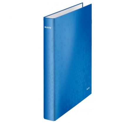 Zakladač 4-krúžkový Leitz WOW laminovaný 4cm modrý