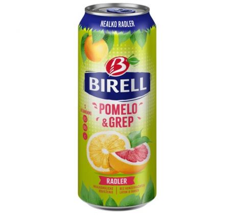 Pivo Birell nealko 24 x 0,5 ℓ Pomelo & Grep plechovka