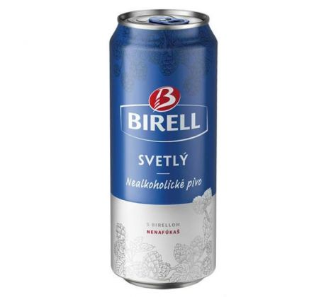 Pivo Birell nealko 24 x 0,5 ℓ Svetlé plechovka