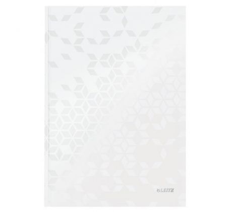 Záznamová kniha Leitz WOW A5 80 listov linajková perleťovo biela