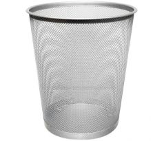 Drôtený kôš 19 ℓ strieborný