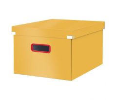 Stredná krabica Click & Store A4 Leitz Cosy teplá žltá