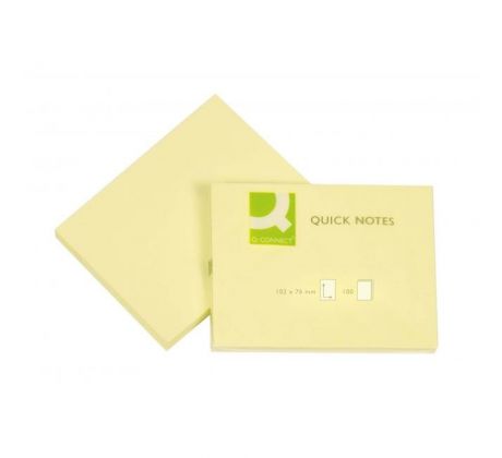 Samolepiaci bloček Q-CONNECT žltý 76x102mm