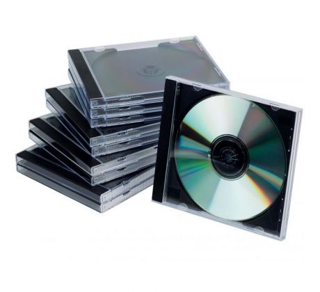Obal na CD/DVD Jewel čierny tray