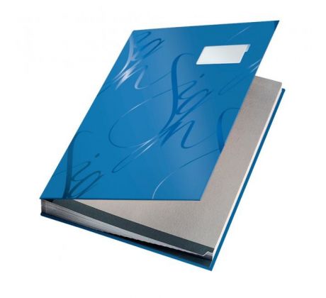 Podpisová kniha designová Leitz modrá
