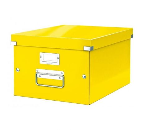 Stredná krabica Click & Store žltá