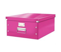 Veľká krabica A3 Click & Store ružová