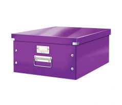 Veľká krabica A3 Click & Store purpurová