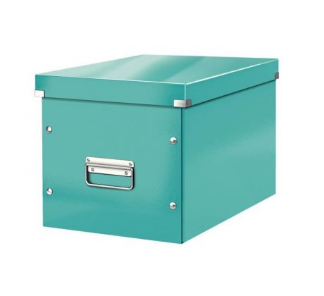 Štvorcová krabica Click & Store A4 ľadovo modrá