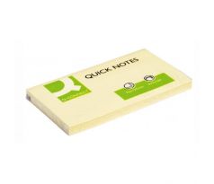 Samolepiaci bloček Q-CONNECT žltý 76x127 mm