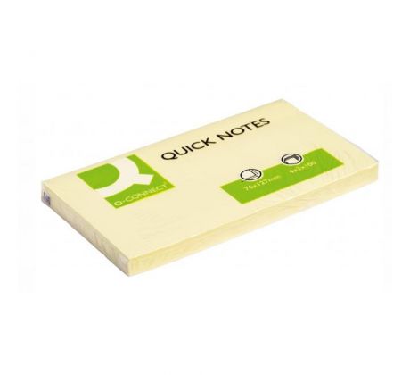 Samolepiaci bloček Q-CONNECT žltý 76x127 mm