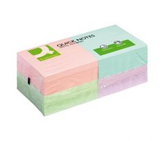 Samolepiaci bloček Q-CONNECT pastelové 76x76mm 12x100 l