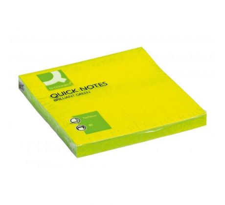 Samolepiaci bloček Q-CONNECT neónové 76x76mm zelené