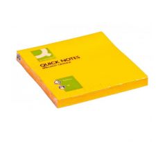 Bloček Q-CONNECT neónové 76x76mm oranžové