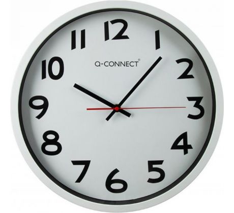 Nástenné hodiny Q-CONNECT 35cm biele