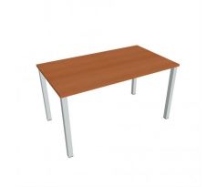 Rokovací stôl Uni, 140x75,5x80 cm, čerešňa/sivá