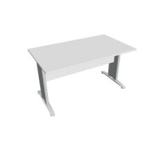 Rokovací stôl Cross, 140x75,5x80 cm, biely/kov