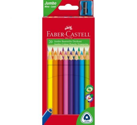 Farbičky Faber Castell Junior grip, 20 ks