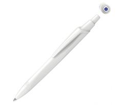 Guľôčkové pero Schneider Reco biele s modrou náplňou