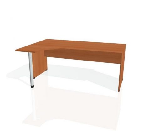 Pracovný stôl Gate, ergo, pravý, 180x75,5x120 cm, čerešňa/čerešňa