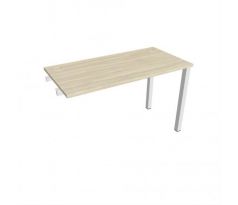 Pracovný stôl Uni k pozdĺ. reťazeniu, 120x75,5x60 cm, agát/biela