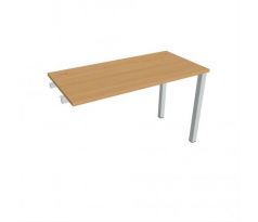 Pracovný stôl Uni k pozdĺ. reťazeniu, 120x75,5x60 cm, buk/sivá