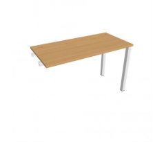 Pracovný stôl Uni k pozdĺ. reťazeniu, 120x75,5x60 cm, buk/biela