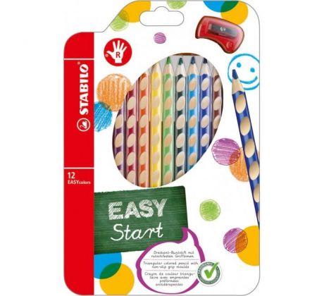 Drevené pastelky STABILO EASYcolors P. sada 12 ks