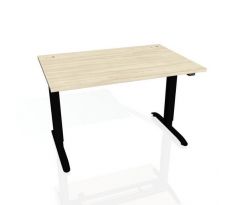 Pracovný stôl Motion, ZO, 2S, 120x70,5-120,5x80 cm, agát/čierna