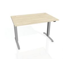 Pracovný stôl Motion, ZO, 2S, 120x70,5-120,5x80 cm, agát/sivá