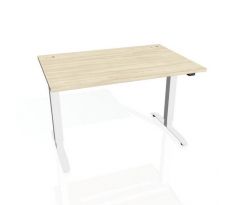 Pracovný stôl Motion, ZO, 2S, 120x70,5-120,5x80 cm, agát/biela