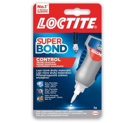 Sekundové lepidlo Loctite Super Bond Control 3 g