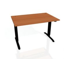 Pracovný stôl Motion, ZO, 2S, 120x70,5-120,5x80 cm, čerešňa/čierna