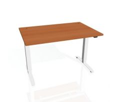 Pracovný stôl Motion, ZO, 2S, 120x70,5-120,5x80 cm, čerešňa/biela