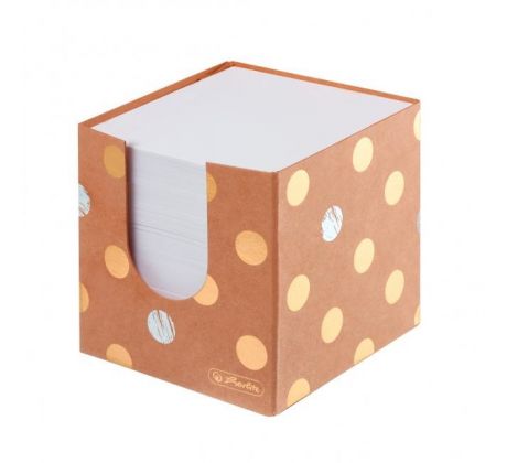 Blok kocka nelepená Herlitz Pure Glam 90x90x90mm kartónová krabička