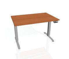 Pracovný stôl Motion, PO, 2S, 160x70,5-120,5x80 cm, čerešňa/sivá