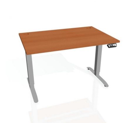 Pracovný stôl Motion, PO, 2S, 180x70,5-120,5x80 cm, čerešňa/sivá