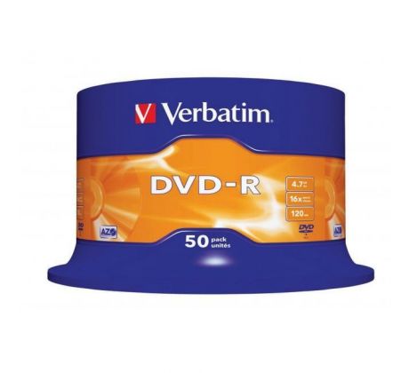 Verbatim DVD-R 16x 4,7GB cake 50 ks