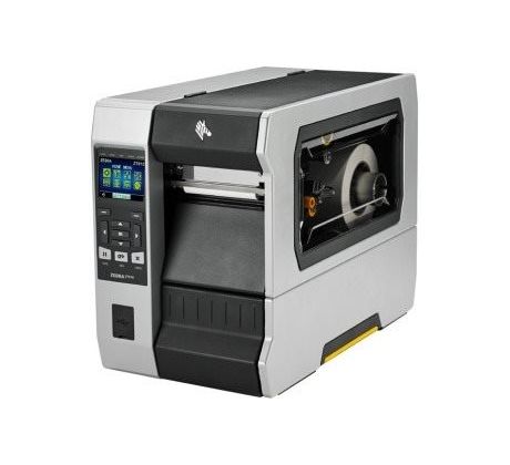 ZEBRA TT Printer ZT610; 4", 300 dpi, Euro and UK cord, Serial, USB, Gigabit Ethernet, Bluetooth 4.0, USB Host, Tear, Color, ZPL (ZT61043-T0E0100Z)