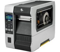 Zebra TT Printer ZT610;4",600 dpi,Euro and UK cord,Serial,USB,Gigabit Ethernet,Bluetooth 4.0,USB Host,Rewind,Color,ZPL (ZT61046-T2E0100Z)