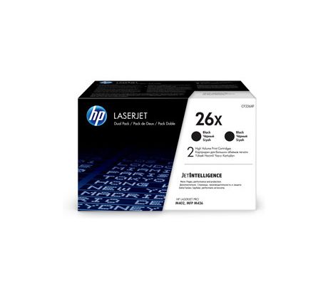 TONER HP CF226XD HP26X čierny dvojbalenie (2x 9000 str.) (CF226XD)