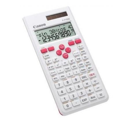 vedecká kalkulačka CANON F-715SG bielo/červená, 250 vedeckých a štatistických funkcií (5730B002)