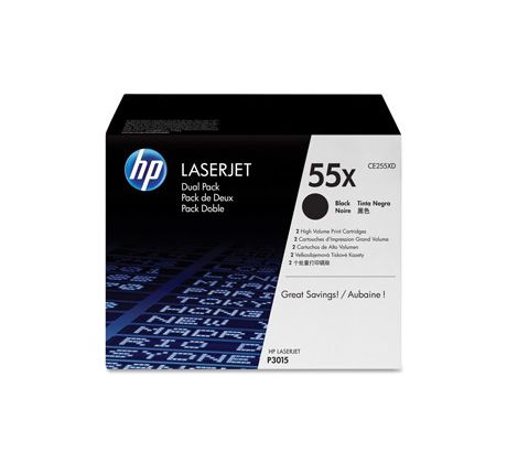 TONER HP CE255XD Dual pack pre LJ P3015 dvojbalenie (2x 12500 str.) (CE255XD)