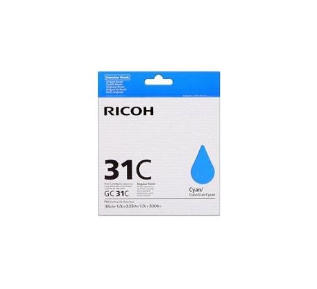toner RICOH Typ GC 31 LC Cyan GXe2600/GXe3000N/GXe3300N/GXe3350N/GXe5550 (405689)