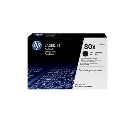 TONER HP CF280XD čierny HP No.80X dvojbalenie (2x 6900 str.) (CF280XD)