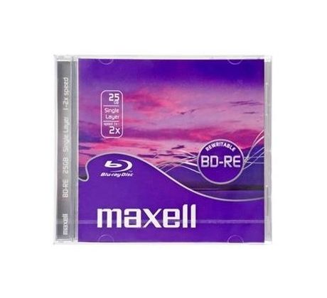 BD-RE ( Blu-ray Disc Rewrite) MAXELL SL 25GB 2X  1xJewel Case (276075)