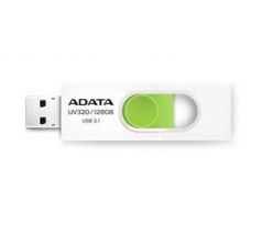 USB kľúč ADATA DashDrive™ Series UV320 128GB USB 3.1 flashdisk, výsuvný, biely+zelená (AUV320-128G-RWHGN)