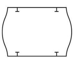 cenovkové etikety 26x18 STAR PRIX - biele (pre etiketovacie kliešte) 1.000 ks/rol. (15112600)
