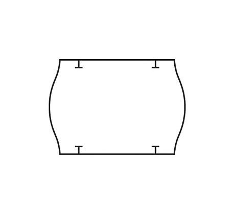 cenovkové etikety 26x18 STAR PRIX - biele (pre etiketovacie kliešte) 1.000 ks/rol. (15112600)